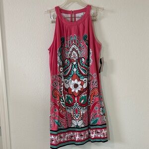 New York &‎ Company Pink Paisley Print Dress – XL Petite – NWT